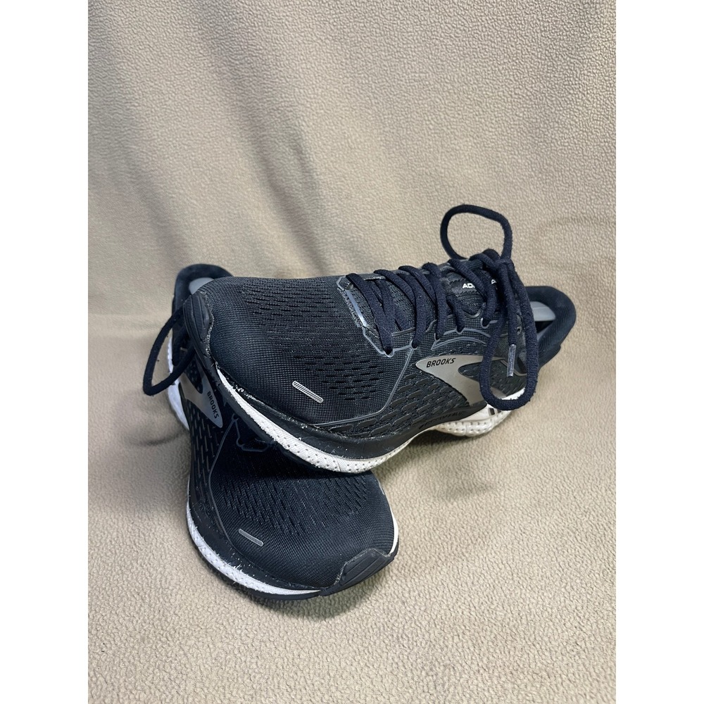 Brooks Adrenaline GTS 21 Womens 10 Black‎ White Running Shoes 1203291B033